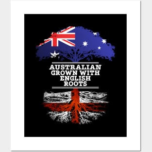 Australian Grown With English Roots - Gift for English With Roots From England Posters and Art